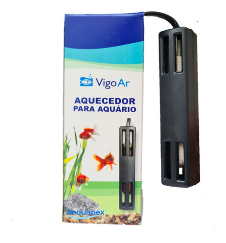 Aquecedor 2,5w Para Aquário Pequeno Vigoar Peixe Até 3l