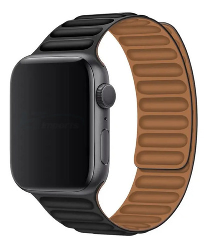 Pulseira Couro Magnetica Para Apple Watch 49mm 45mm 44 42mm