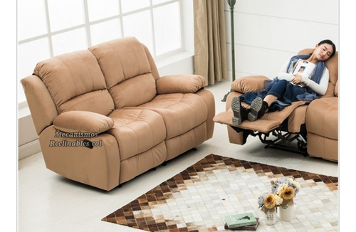 Fabrica Sofa Reclinable Relax De 2 Puestos 