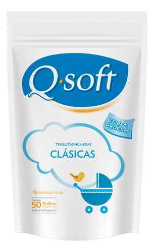 Toallitas Humedas Qsoft Clasicas 200 Unidades En 4 Pack 