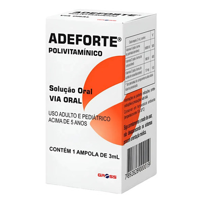 Adeforte Uso Via Oral De 3ml Suplemento Gross | MercadoLivre