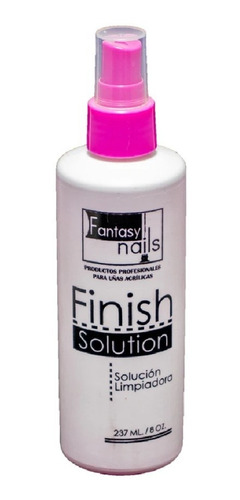 Fantasy Nails Solución Limpiadora Finish Solution 237ml 8onz