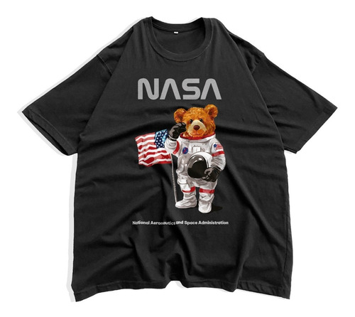 Remera Nasa Oso Remeras De La Nasa Algodon 100% Oversize