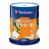 Disco Dvd-r Imprimible Verbatim 4.7 Gb 16x Campana C/100