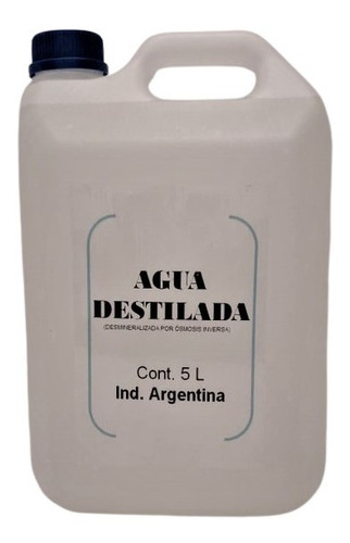 Agua Destilada Ósmosis Inversa 5 L - Salttech