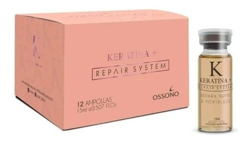 Ampollas Keratina + Repair System Xcaja Ossono