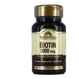 Biotina 5000mcg Windmill Biotin 60 Tabletas Biotina