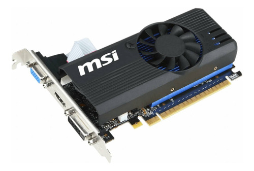 Placa De Vídeo Nvidia Msi  Geforce 700 Series Gt 730 N730k-2gd5lp/oc Oc Edition 2gb