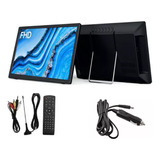 Monitor Tv Portátil 14  Pol Hdmi Antena Com Adaptador Carro