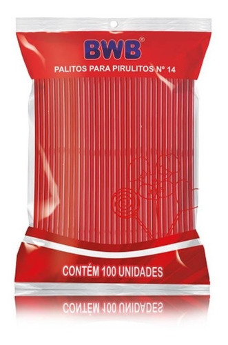 Palito Para Pirulito Tubo Pet Nº14 C/100 - Bwb Escolha Á Cor