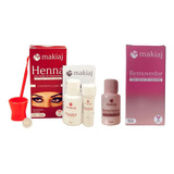 Kit Sobrancelha Makiaj Completo Removedor Henna Profissional