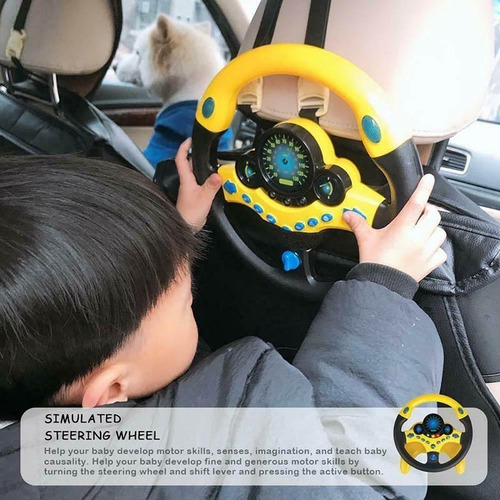 Regalo Copilot Simulador De Volante Motorista Para Niños