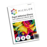 Papel Adhesivo Glossy A4/135g/500 Hojas + Envío