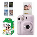 Câmera Instantânea Fujifilm Intax Kit Mini 12 + 20 Fotos Lilás