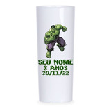 30 Copos Long Drink Hulk Personalizado Com Nome