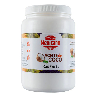 Aceite De Coco Extra Virgen 1 Lt, Con Gusto Mexicano | MercadoLibre