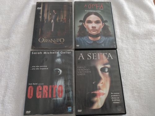 Lote 4 Dvd O Orfanato + A Orfã + A Seita E O Grito Originais