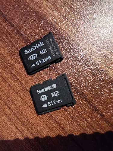 Targeta De Memoria M2 Sandisk 512mb,precio Por Las Dos Junta