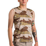 Musculosa Americana Camufladas De Jersey 100% Algodón 