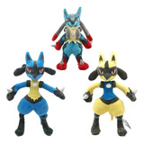 3 Pcs Peluche Gigante Lucario Regalo De Cumpleaños 30cm