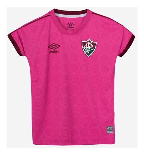 Camisa Infantil Umbro Fluminense Outubro Rosa 2023