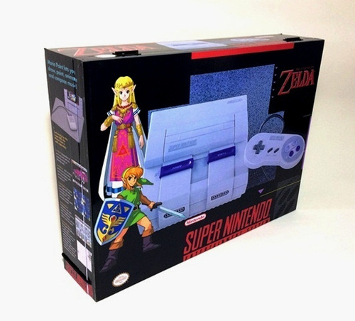 Caixa Vazia Super Nintendo Zelda De Maideira Mdf