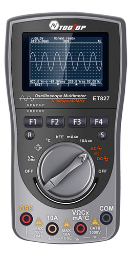 Osciloscopio Multimétrico, Pantalla 2 En 1, Portátil