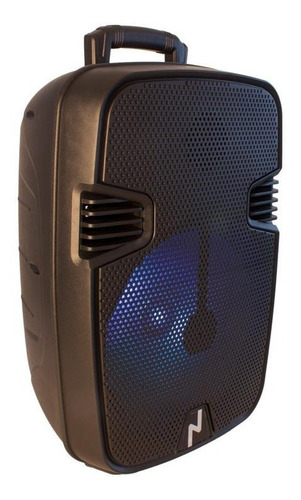 Parlante 12 Pulgadas Noga Ngl-440bt Portatil Karaoke Usb Color Negro