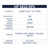Computadora Hp  5810rps Lcd -  Web Cam - Wifi