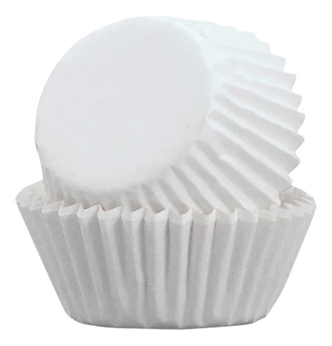 Capacillo No. 74 Color Blanco Para Cupcake, Muffin 400 Pzas.