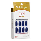 Uñas Glue-on Kiss - Dark Blue