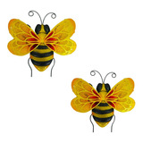 Adorno De Pared De Metal Con Forma De Abeja, Decoración Exte