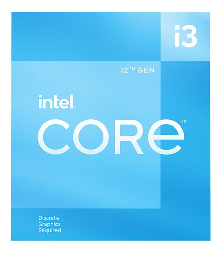 Microprocesador Intel Core I3 12100f Lga1700 