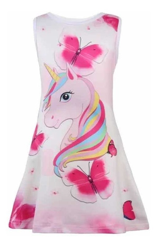 Vestido Importado Unicornio Para Niñitas Marca Ling Qishizu