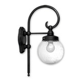 Farol Polipropileno Globo Tipo Burbuja 10 X 18. Negro