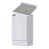 Balcão 1 Porta 40cm 100% Mdf Americana C365 C902 Branco Henn