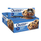 Quest Nutrition Barras De Proteína.  12 Barras De 60grs C/u. Sabor Muffin De Mora Azul.