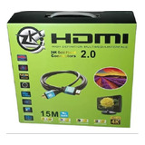 Cabo Hdmi 15m Blindado 2.0 Ethernet 15 Metros 4k 3d 2160p 