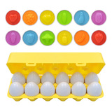 Juego Educativo Para Niños, Juguete Didáctico Huevos Colores