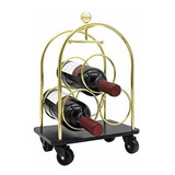 Carro De Barra De Equipaje Godinger Wine Rack, Soporte De Al