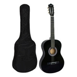 Guitarra Estudio Criolla Madera Gadnic + Estuche Transporte Color Negro