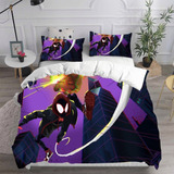 Juego De Cama Spiderman Miles Morales Funda De Almohada 220