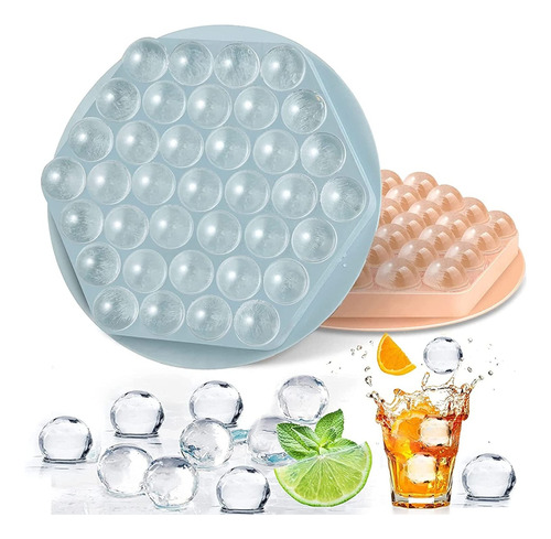 Hielera Molde Bolas Hielo Cubetera Whisky Ice Bar 37 Esferas