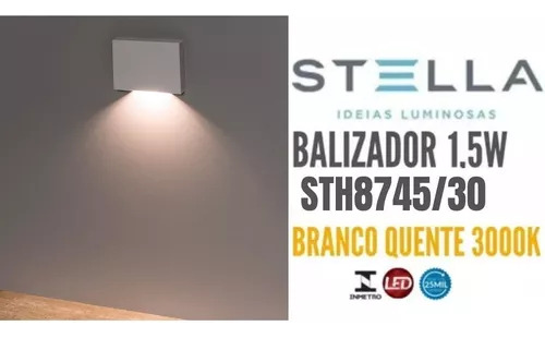 Kit 4x Balizador Stella Mini Neu 2 Branco 1,5w Sth8745/30