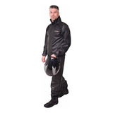 Capa De Chuva Pvc Capuz Motoqueiro Masculina Conjunto Zíper