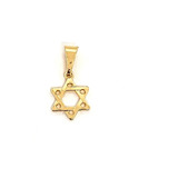 Colgante Estrella De David Mini Enchapado Oro 18k