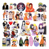 Stickers San Valentín Animé Naruto Y Hinata Pack De 20 Unid.