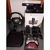 Consola Xbox 360 + Bolante + Pedal + 4 Joystick + 30 Juegos