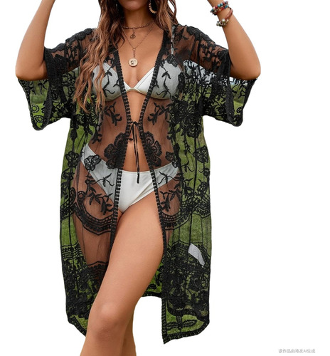 Mujer Vestido De Playa Encaje Verano Cubre Bikini Pareos