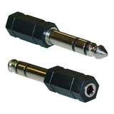 Adaptador De Jack 3.5 Mm A Plug 6.3 Mm 6 Mm Estereo Microfon